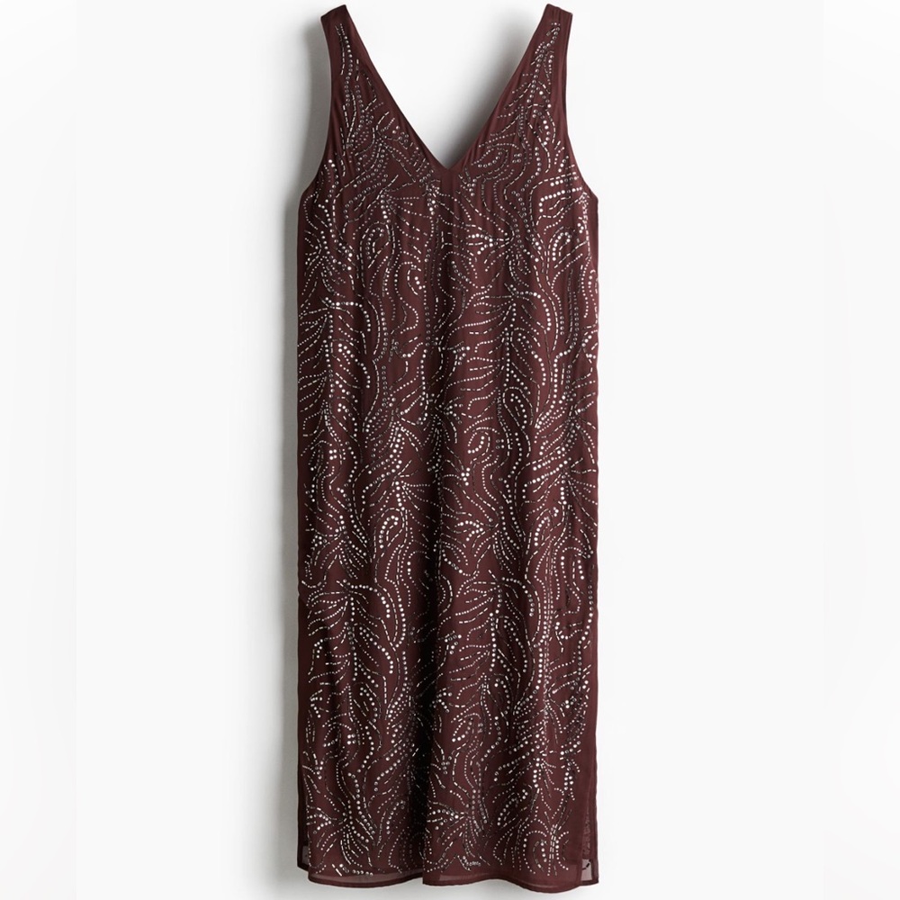 NWT H&M Rhinestone-Embellished Dress